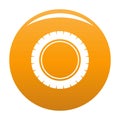 Single tire icon orange