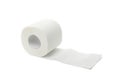 Single toilet paper isolated on background Royalty Free Stock Photo