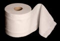 Single toilet paper roll Royalty Free Stock Photo