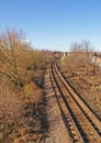 Single Track Railway Royalty Free Stock Photo