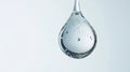 A Single Transparent Droplet with Suspended Bubbles Royalty Free Stock Photo