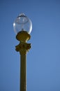 Vintage lantern on the territory of Moscow State University against the sky Royalty Free Stock Photo