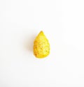 single turmeric isolated over white background.