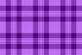 Single vector plaid textile, love fabric tartan check. Floor background texture pattern seamless in violet color Royalty Free Stock Photo