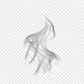 Abstract Gray Vertical Smoke or Vapor Graphic with Transparent Background Royalty Free Stock Photo