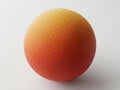 A single, vibrant orange with a smooth texture set against a plain, light background Royalty Free Stock Photo