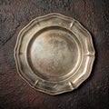 Single vintage silver plate