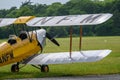 Single vintage Tiger moth aircraft