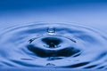 Single Water drop in the air Royalty Free Stock Photo