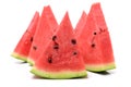 Single watermelon triangular slice Royalty Free Stock Photo
