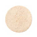 Single wheat tortilla isolated