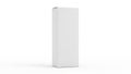 Single white cardboard box isolated on white background Royalty Free Stock Photo