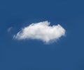 Single white cloud Royalty Free Stock Photo