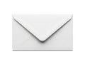 Single white envelope on plain background Royalty Free Stock Photo