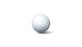 White Golf Ball on Plain Background Royalty Free Stock Photo