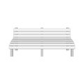 Single white modern Bench