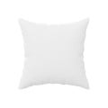 Single white pillow isolated on white background, flat lay top view from above Royalty Free Stock Photo