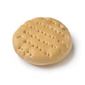 Single whole hardtack Royalty Free Stock Photo