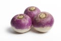Single whole purple headed turnips