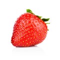 Single whole strawberry isolated Royalty Free Stock Photo