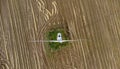 A single wind turbine generating power in a field in rural Suffolk Royalty Free Stock Photo