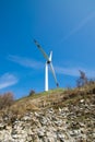 Single wind turbine Royalty Free Stock Photo
