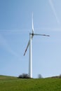 Single wind turbine Royalty Free Stock Photo