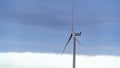 Single wind turbine on stormy/windy day Royalty Free Stock Photo