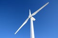 Single wind turbine in winter Royalty Free Stock Photo