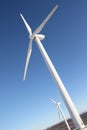 Single wind turbine in winter