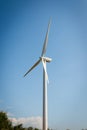 Single windmill for generating electric power Royalty Free Stock Photo