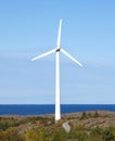 Single windmill out in the nature.