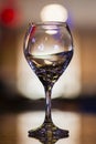 Single wine glass