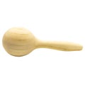 A single wooden percussion maraca or rattle Royalty Free Stock Photo