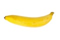Single yellow banana isolated on white background Royalty Free Stock Photo
