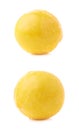 Single yellow mirabelle plum isolated Royalty Free Stock Photo