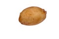 Single young potato isolated on white Royalty Free Stock Photo