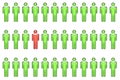 Singled Out - Different From Everyone Royalty Free Stock Photo