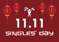 Singles` Day vector