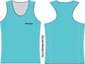 Singlet Mock ups template Royalty Free Stock Photo