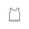 Singlet shirt line icon