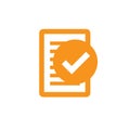 Singletasking or Monotasking icon w check mark Royalty Free Stock Photo
