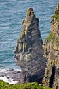 Singular rock formation at the Cliffs of Moher, county Clare, Ireland Royalty Free Stock Photo