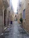 Singular street Malta Royalty Free Stock Photo