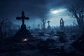 Sinister Graveyard Crosses Sinister crosses in a