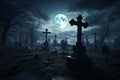 Sinister Graveyard Crosses Sinister crosses in a