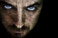 Sinister scary evil looking face Royalty Free Stock Photo