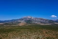 Sinjal or Dinara 1831 m mountain - the highest point of Croatia in the Dinaric Alps on the border between the Republic of Royalty Free Stock Photo