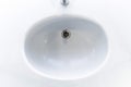 Sink for hand washing in bathroom top view Royalty Free Stock Photo