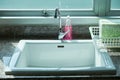 Sink for handwashand paper in medical clinic